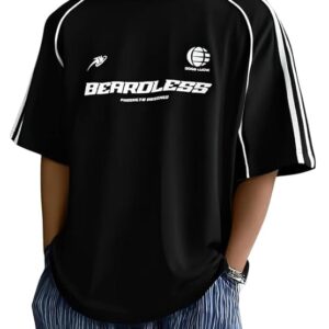 Printed Men’s Polycotton Relax Fit Round Neck T-Shirt | Half Sleeve Solid Casual & Gym Wear Comfortable Regular T-Shirt